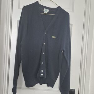 Lacoste Men's Vintage Cardigan Sweater